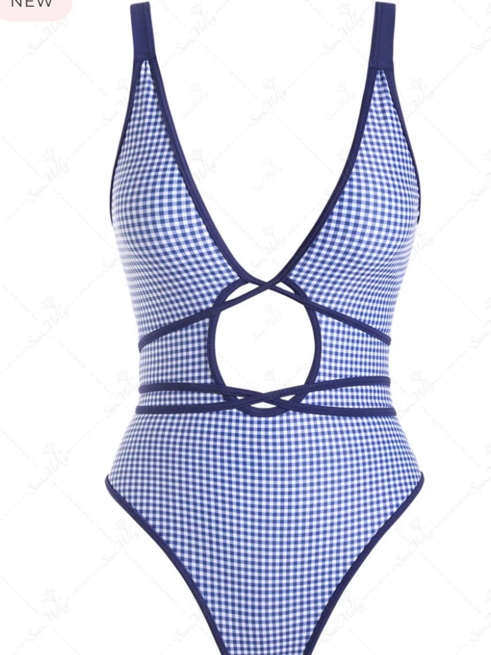 NWT seamolly gingham swimsuit - Picture 3 of 6